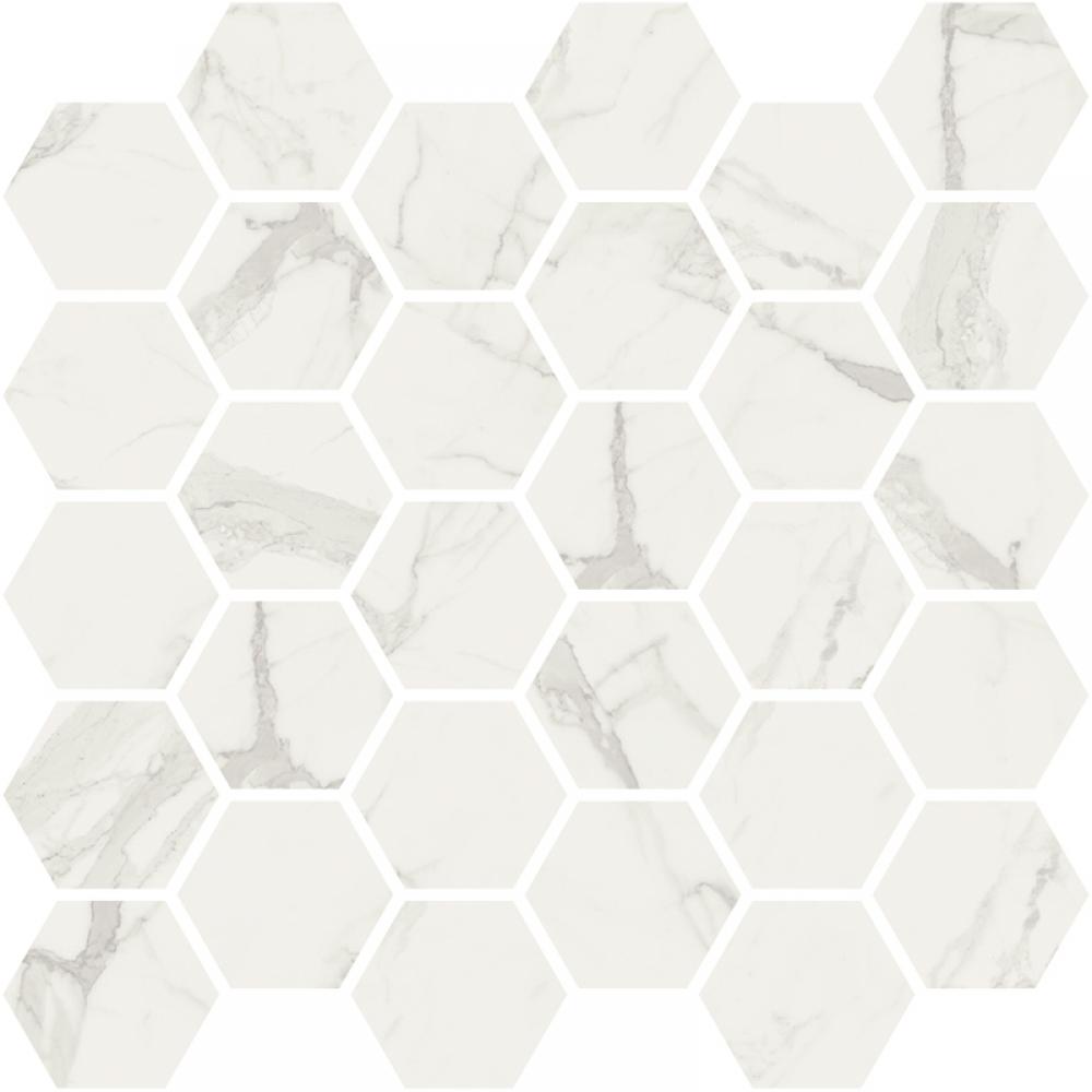 hexagon mintas nagy feher erezetes marvany mintas csempe modern fiatalos elegans luxus lakas furdoszoba konyha lameridiana lakberendezes.jpg